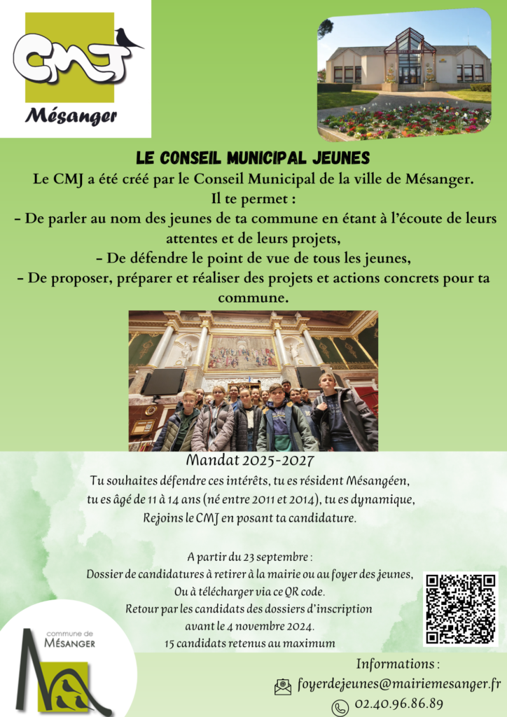 Conseil Municipal des Jeunes, Mairie de Mésanger