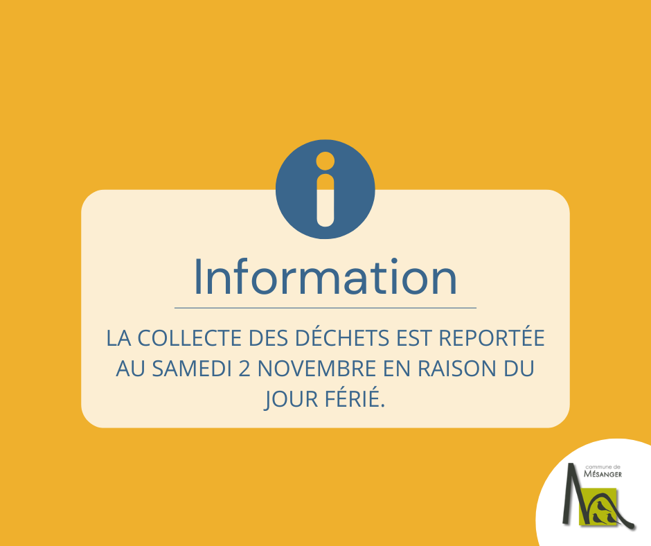 Report de la collecte des déchets